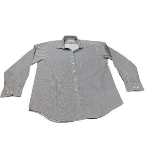 Las Olas Mens XL Blue Striped Button-Down Shirt